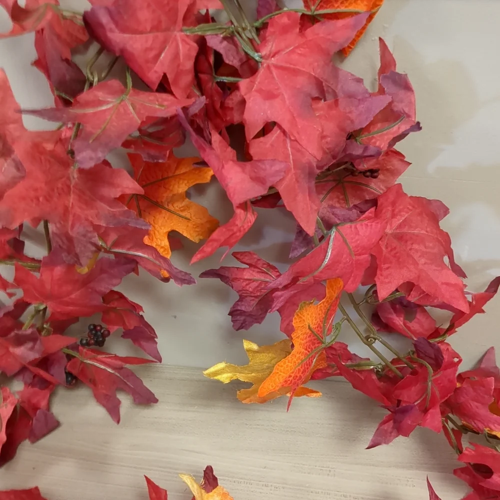 Autumn Leaf Garland - Red and Orange